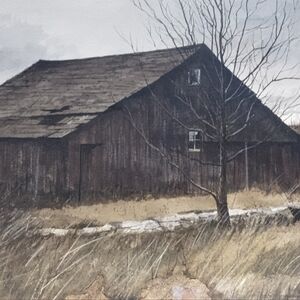 Near Ottawa, Illinois by Sherman Groenke Watercolor Painting #eshopchicago